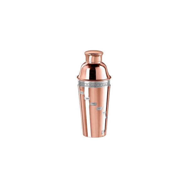 Coctelera de Acero Inoxidable 1 Lt Color Cobre Modelo Dial A Drink - OGGI