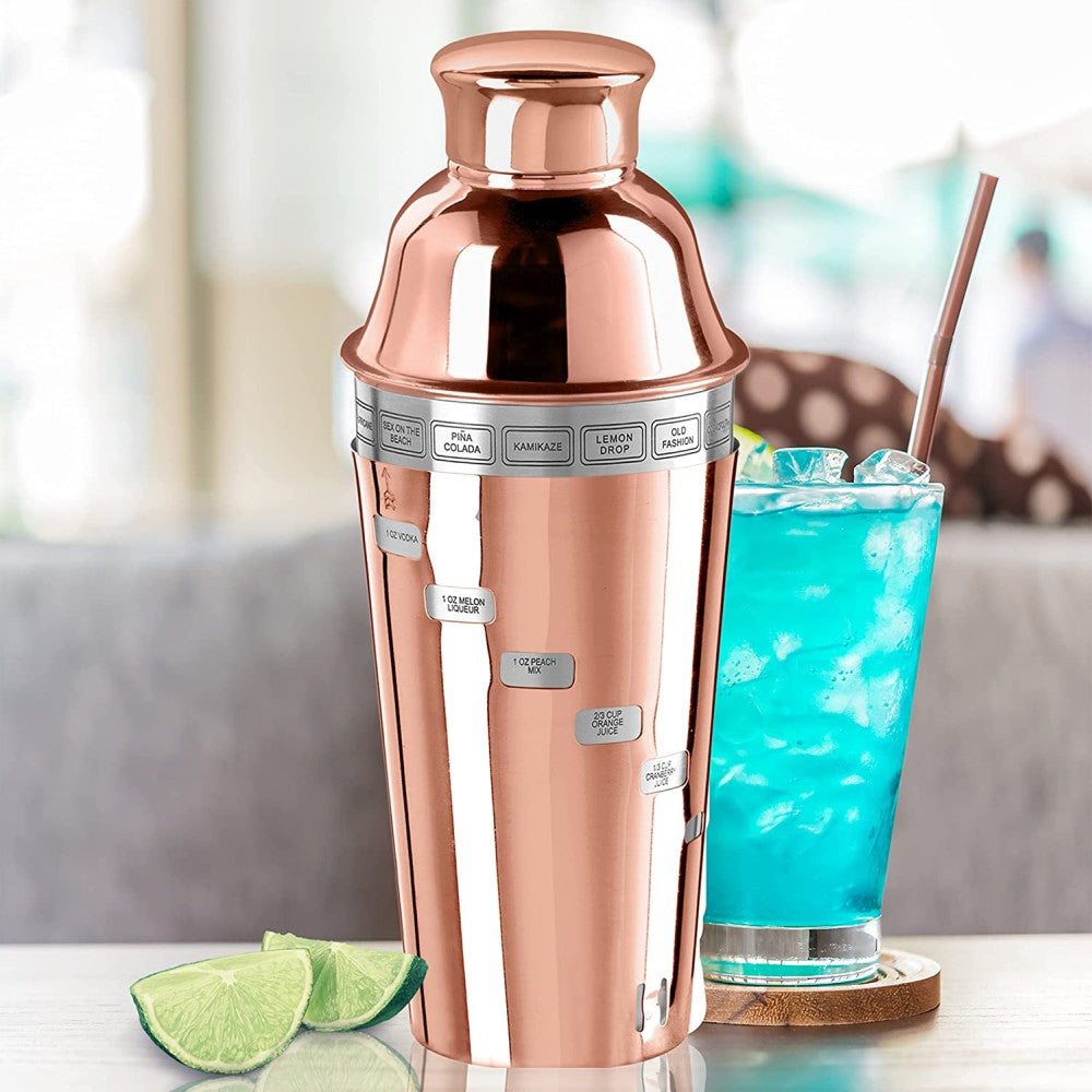Coctelera de Acero Inoxidable 1 Lt Color Cobre Modelo Dial A Drink - OGGI - Gallery 6