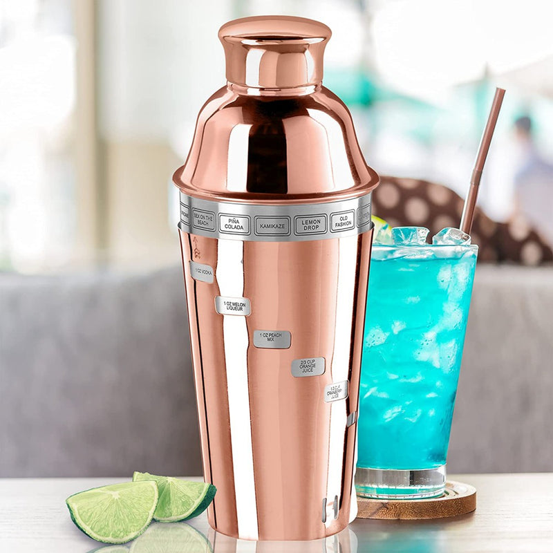 Coctelera de Acero Inoxidable 1 Lt Color Cobre Modelo Dial A Drink - OGGI - Image 6