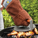 Guante De Cuero De Gamuza Para Parrilla Color Marrón - OUTSET - Thumbnail 2