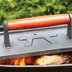 Prensa Rectangular para Parrilla de Hierro Fundido 23x13cm - OUTSET - Thumbnail 2