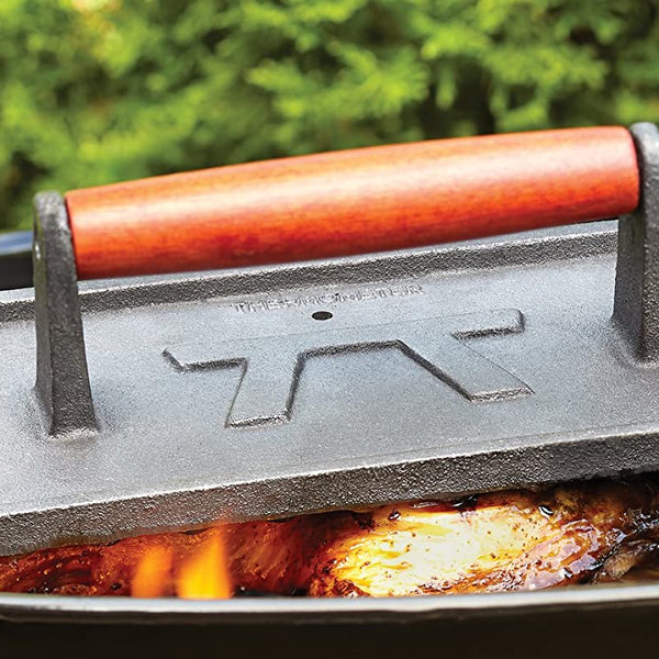 Prensa Rectangular para Parrilla de Hierro Fundido 23x13cm - OUTSET - Secondary