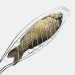 Canasta para Pescado para Parrilla 66cm de Acero Cromado y Madera de Palisandro - OUTSET - Thumbnail 2