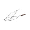 Canasta para Pescado para Parrilla 66cm de Acero Cromado y Madera de Palisandro - OUTSET