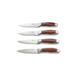 Set de 4 Cuchillos para Carne Serrados Jumbo de Madera de Pakka Modelo Jackson - OUTSET - Thumbnail 1