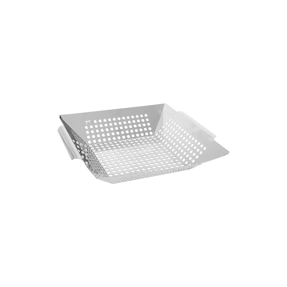 Wok Cuadrado para Parrilla de Acero Inoxidable 30.5 cm - OUTSET - Gallery 1