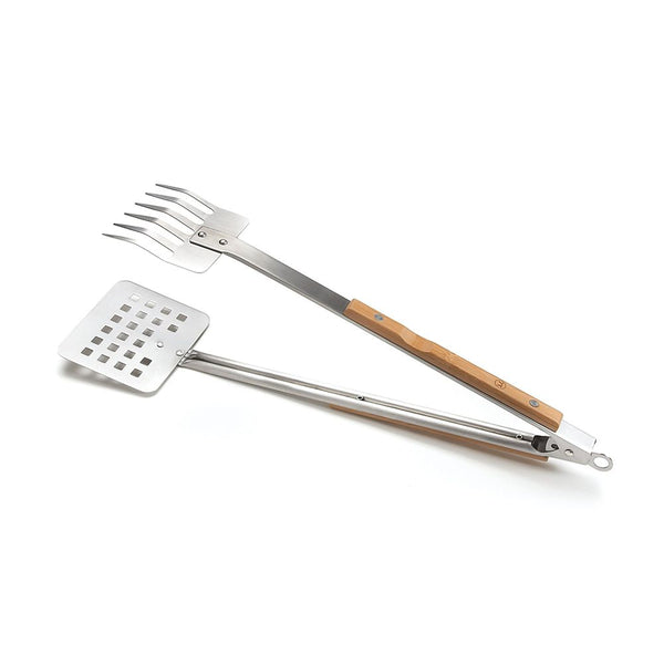 Pinzas 3 en 1 para Parrilla de Acero Inoxidable Modelo Verde 48 cm - OUTSET