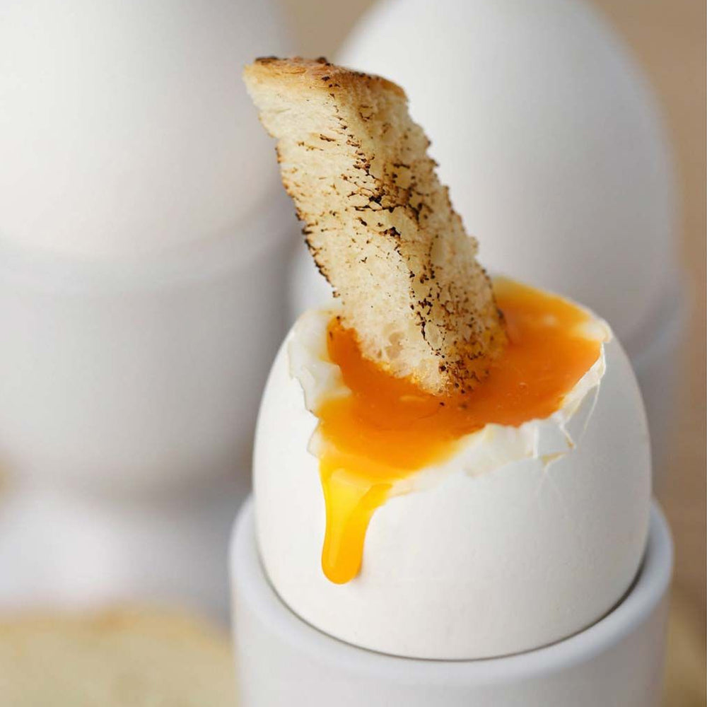 Posa Huevos Doble de Porcelana 8.3 cm - PORCELAIN - Gallery 3