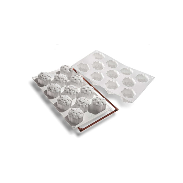 Molde de Silicona para 11 Copos de Nieve Modelo Let's Celebrate - SILIKOMART