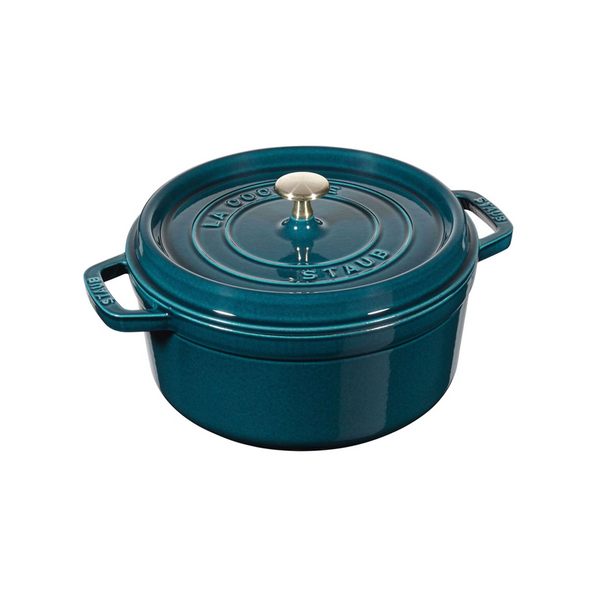 Cocotte Redonda 3.7 Lts de Hierro Fundido de 24 cm Color Marino - STAUB