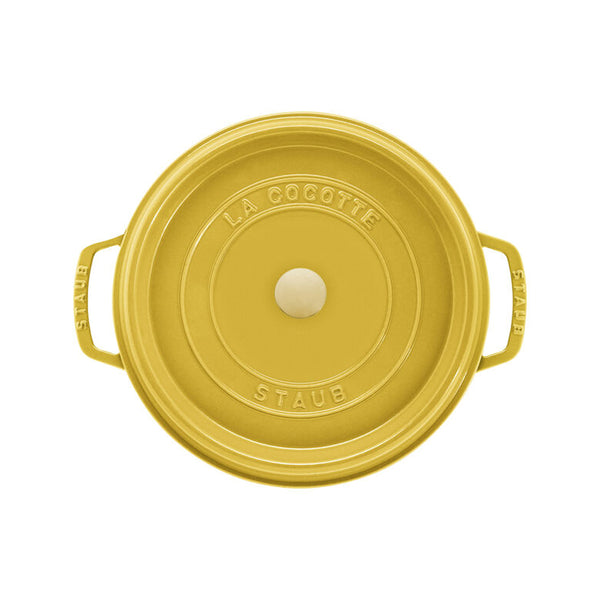Cocotte Redonda 6.7 Lts de Hierro Fundido 28 cm Color Citron - STAUB - Secondary