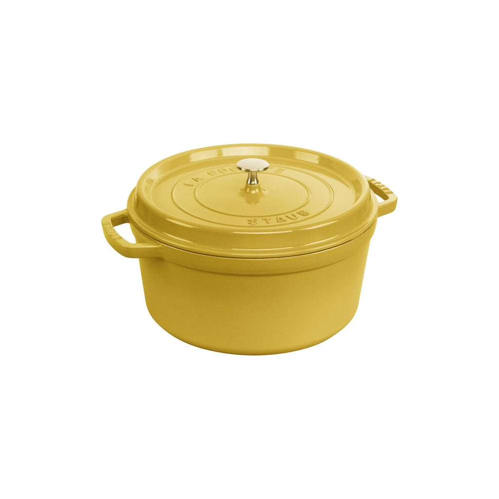 Cocotte Redonda 6.7 Lts de Hierro Fundido 28 cm Color Citron - STAUB - Gallery 1