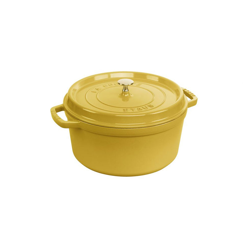 Cocotte Redonda 6.7 Lts de Hierro Fundido 28 cm Color Citron - STAUB - Image 1