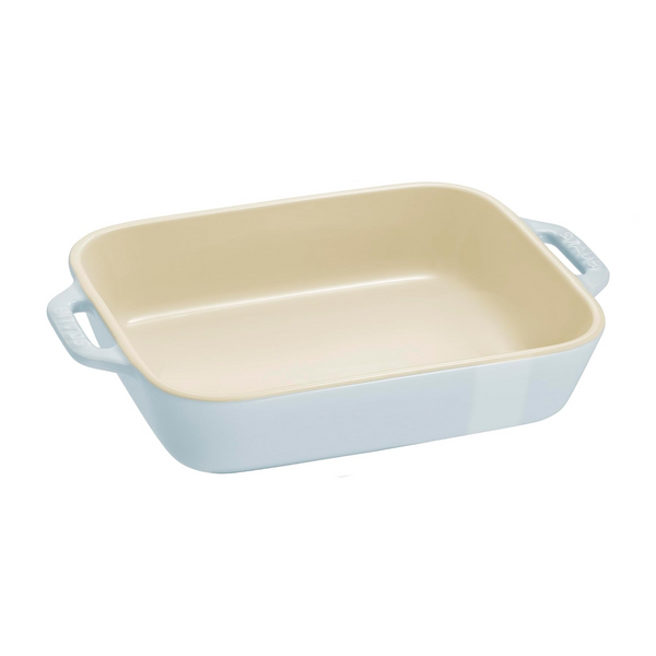 Set de 2 Fuentes Rectangulares de Cerámica Color Azul Claro - STAUB - Secondary