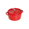 Cocotte Redonda 1.7 Lts de Hierro Fundido 18 cm Color Cereza – STAUB
