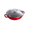Wok de Hierro Fundido 37cm Color Cereza - STAUB