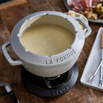 Set de Fondue de Hierro Fundido 20cm Blanco Trufa - STAUB - Thumbnail 5
