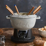 Set de Fondue de Hierro Fundido 20cm Blanco Trufa - STAUB - Thumbnail 6