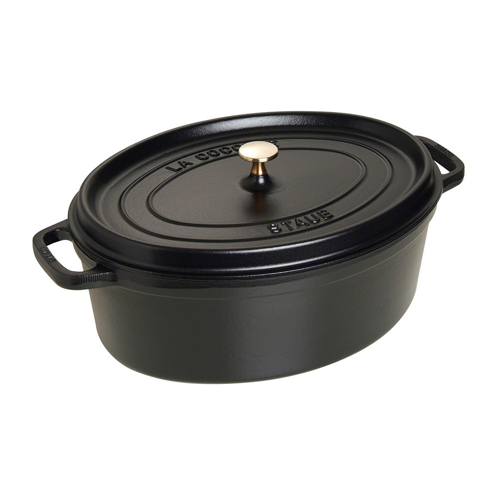 Cocotte Ovalada de Hierro Fundido de 37 cm Negro - STAUB - Gallery 1