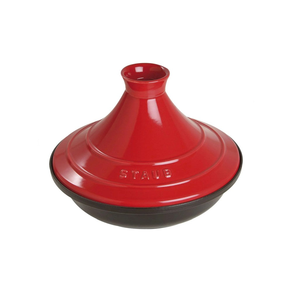 Tajine de Cerámica con Base de Hierro Fundido Ø28 cm Color Cereza - STAUB - Gallery 1