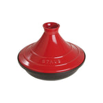 Tajine de Cerámica con Base de Hierro Fundido Ø28 cm Color Cereza - STAUB - Thumbnail 1