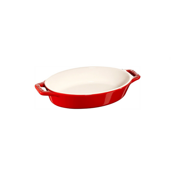 Fuente Ovalada de Cerámica de 17cm Rojo - STAUB