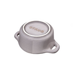 Mini Cocotte Antique Redondo de Cerámica de 10cm Color Gris - STAUB - Thumbnail 2