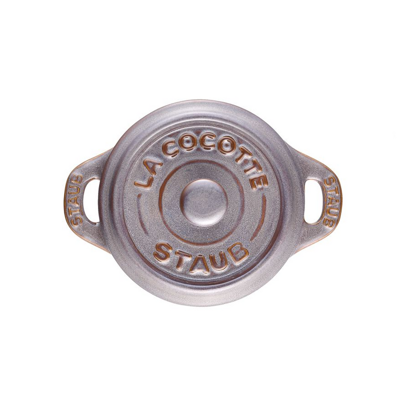 Mini Cocotte Antique Redondo de Cerámica de 10cm Color Gris - STAUB - Image 3