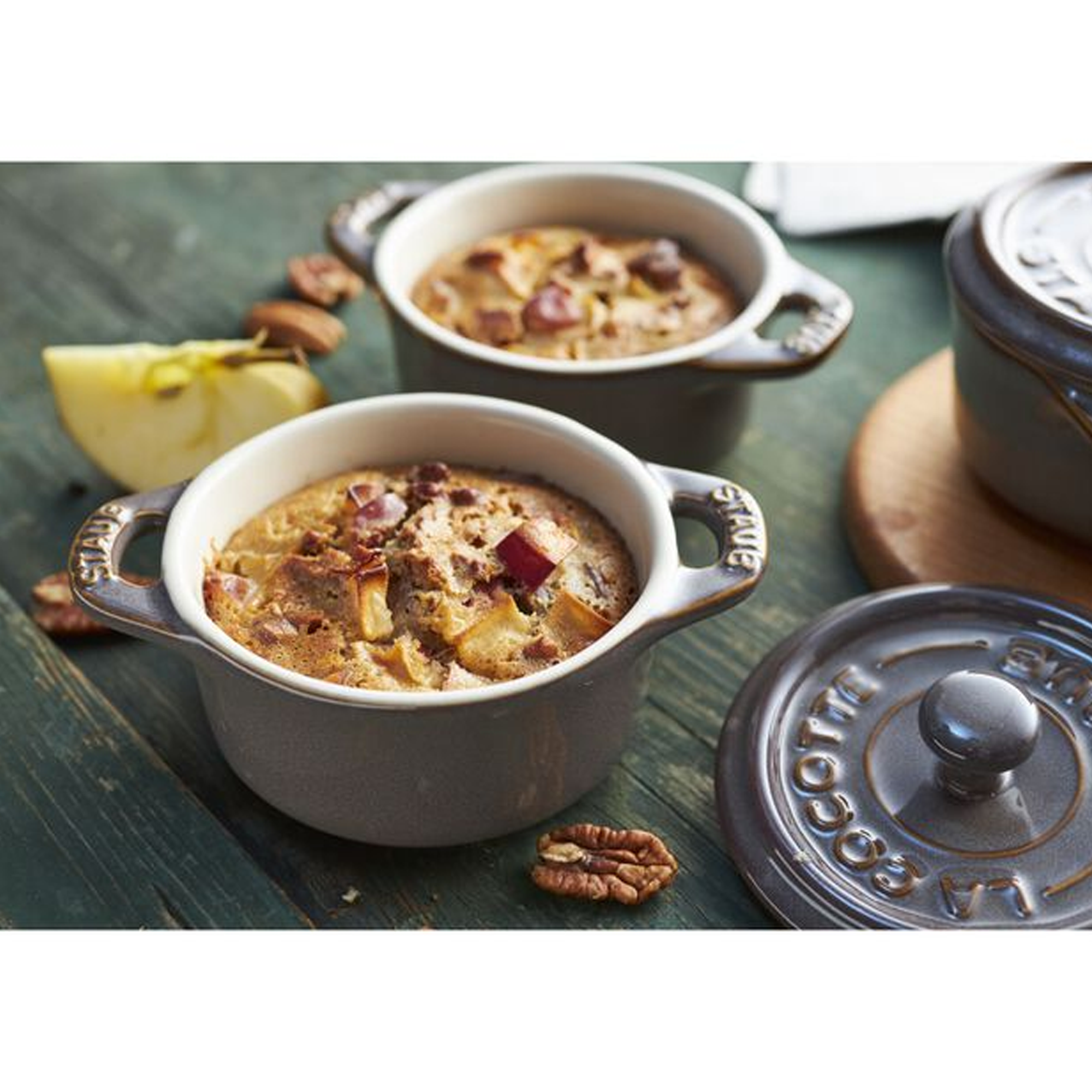 Mini Cocotte Antique Redondo de Cerámica de 10cm Color Gris - STAUB - Gallery 4
