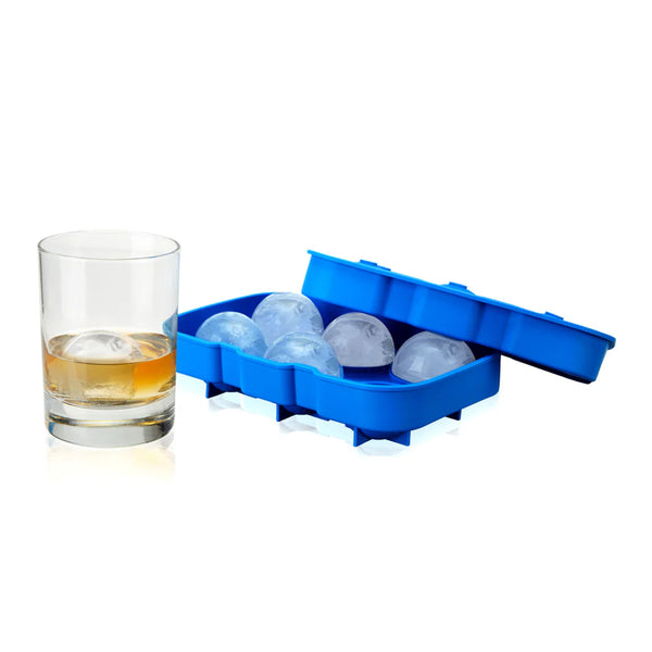 Molde de Silicona para 6 Esferas de Hielo Color Azul - TRUE BRANDS - Secondary