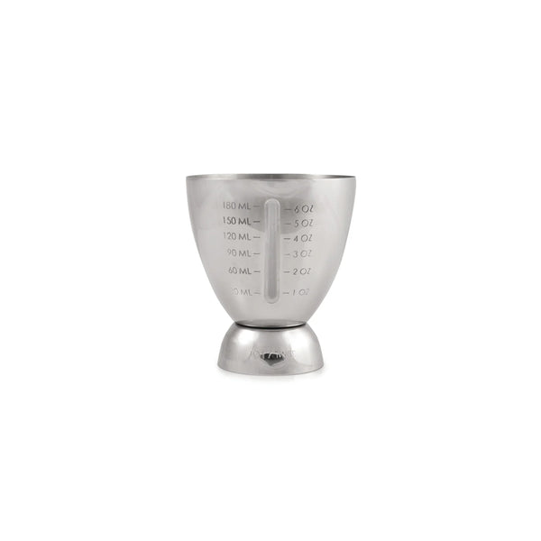 Oncera Doble con Medida de Acero Inoxidable de 180ml Vista - TRUE BRANDS