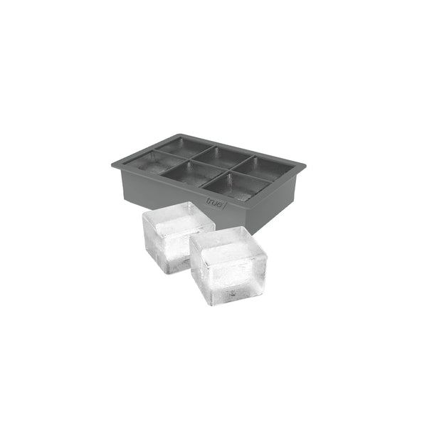 Molde de Silicona para 6 Hielos Grandes Color Gris - TRUE BRANDS