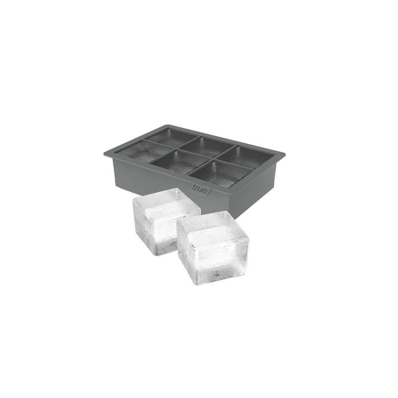 Molde de Silicona para 6 Hielos Grandes Color Gris - TRUE BRANDS - Image 1