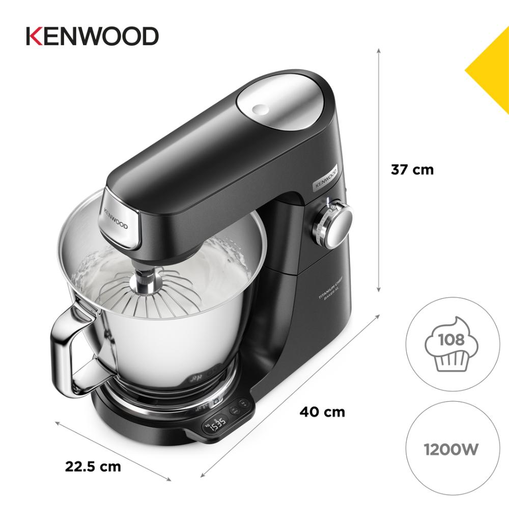 Robot De Cocina Titanium Chef Baker Black- KENWOOD - Gallery 5