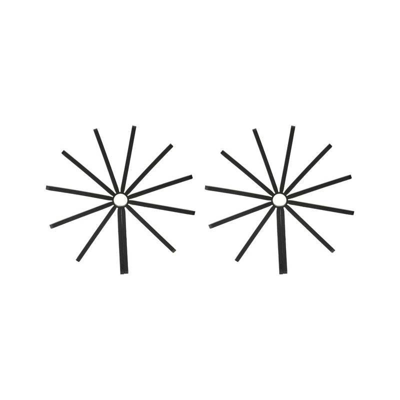 Set de 2 Salvamanteles de Silicona Modelo Fanfare Color Negro - UMBRA - Image 1