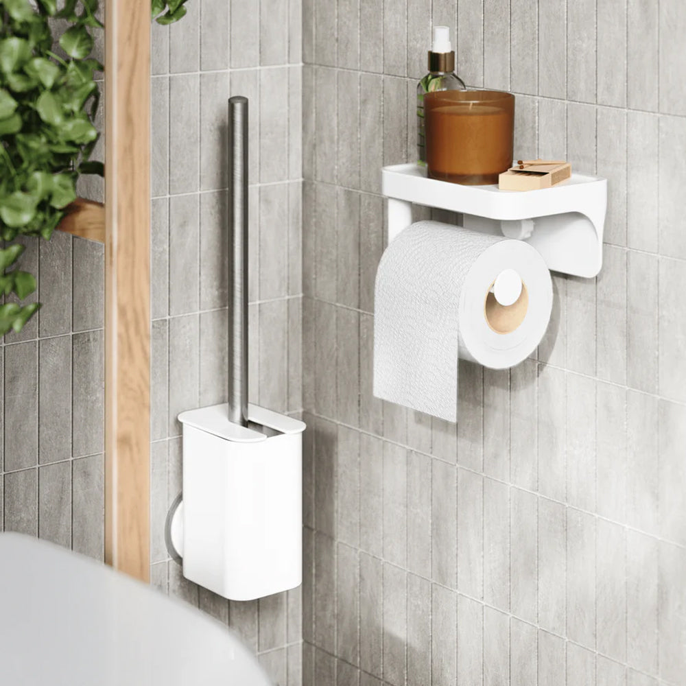 Soporte Adhesivo Blanco para Cepillo de Baño - UMBRA - Gallery 2