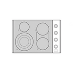 Cooktop Eléctrico Serie 5 de 30”- 36" o 76.2 - 91.5 cm - VIKING - Thumbnail 2