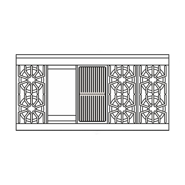 Cocina todo a Gas Serie 5 con Plancha y Parrilla de 60” o 152 cm - VIKING - Secondary