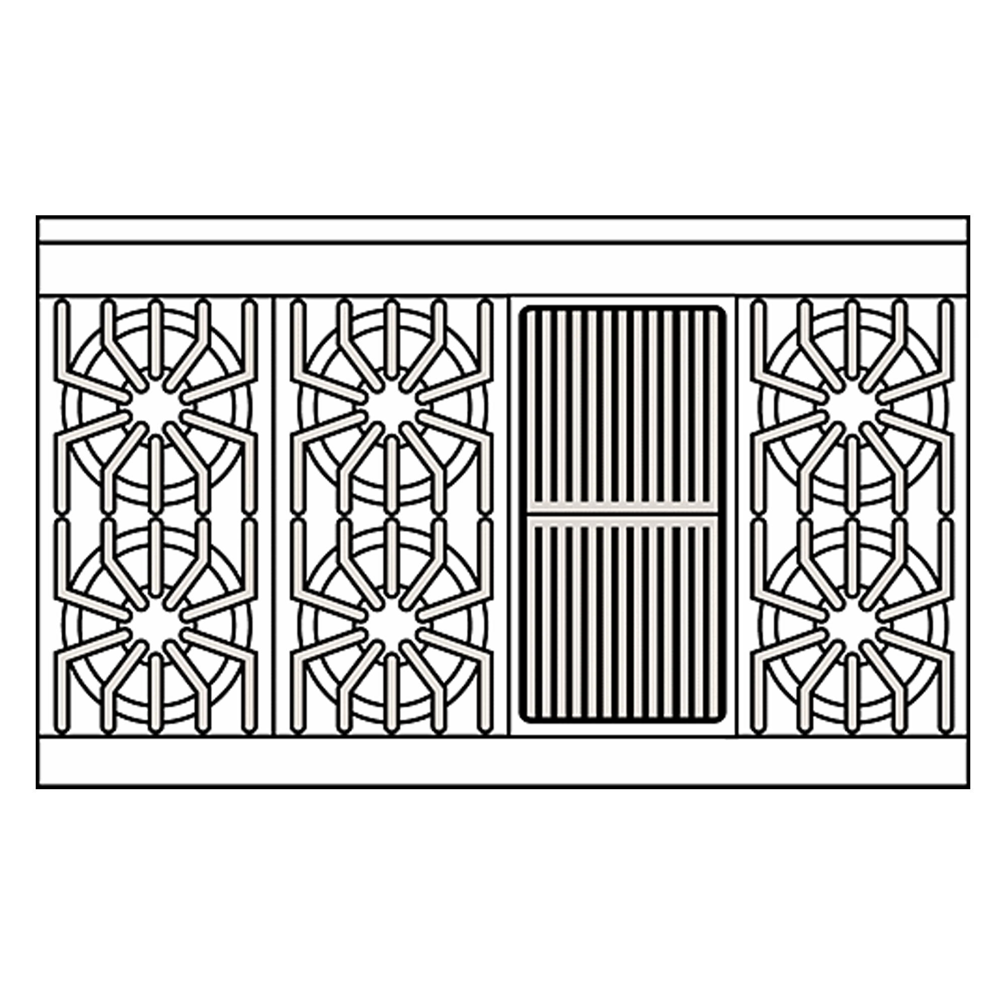 Cocina Todo a Gas Serie 7 con Plancha de 36”- 48" o 91.5 - 122 cm - VIKING - Gallery 4