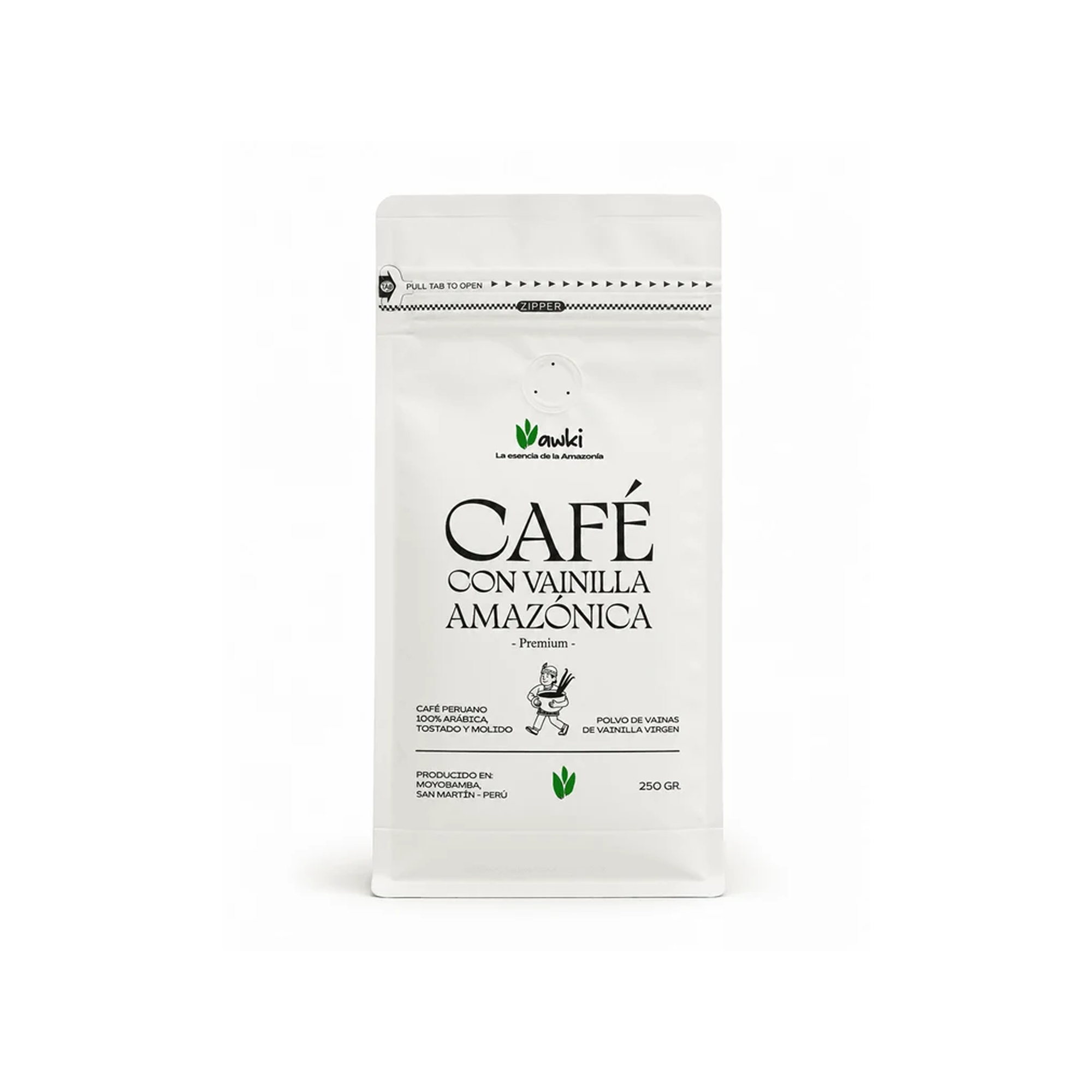 Café con Vainilla Amazónica Premium 250gr - WAWKI - Gallery 1