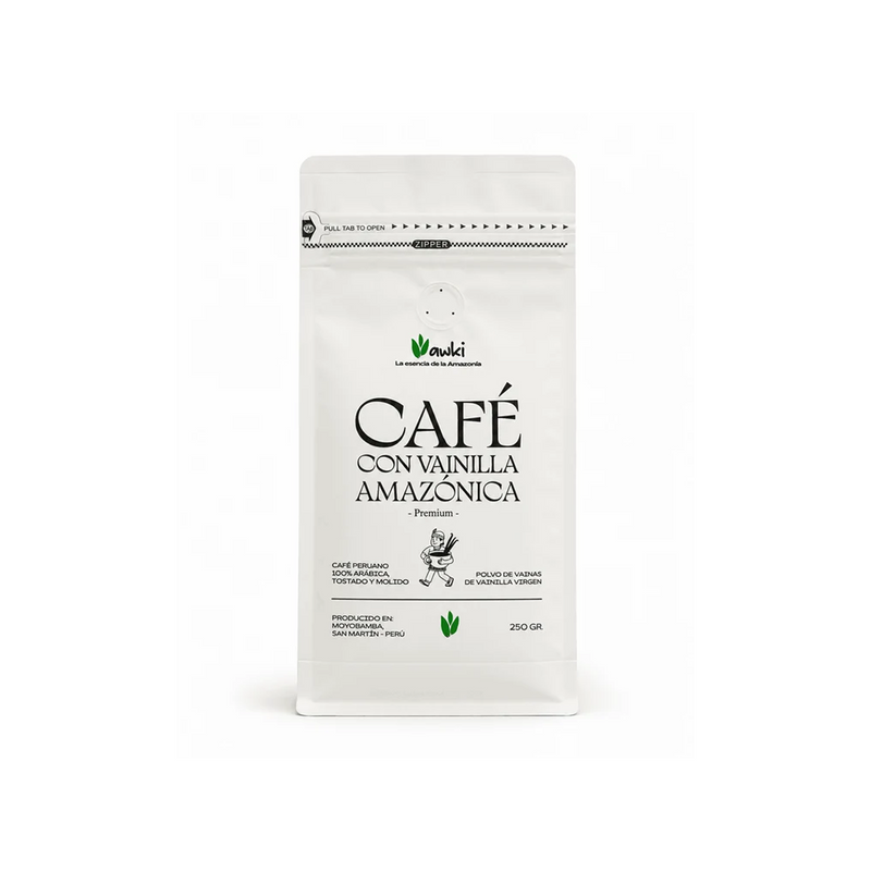 Café con Vainilla Amazónica Premium 250gr - WAWKI - Image 1