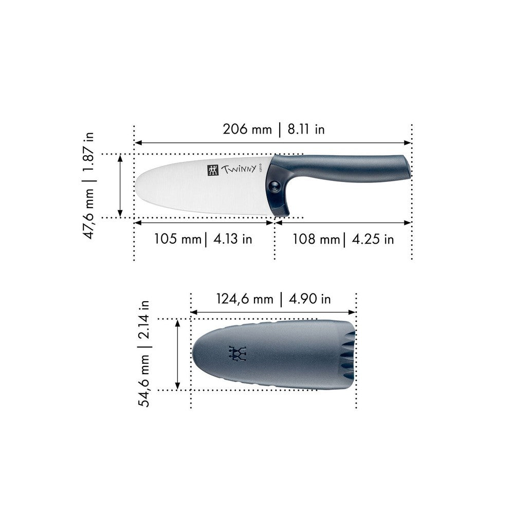 Cuchillo de Chef Infantil 10 cm Color Azul Modelo Twinny Zwilling Kids - ZWILLING - Gallery 3