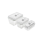 Set de 3 Tápers al Vacío de Vidrio Tamaño S/M/L Color Gris Modelo Fresh &amp; Save - ZWILLING - Thumbnail 1