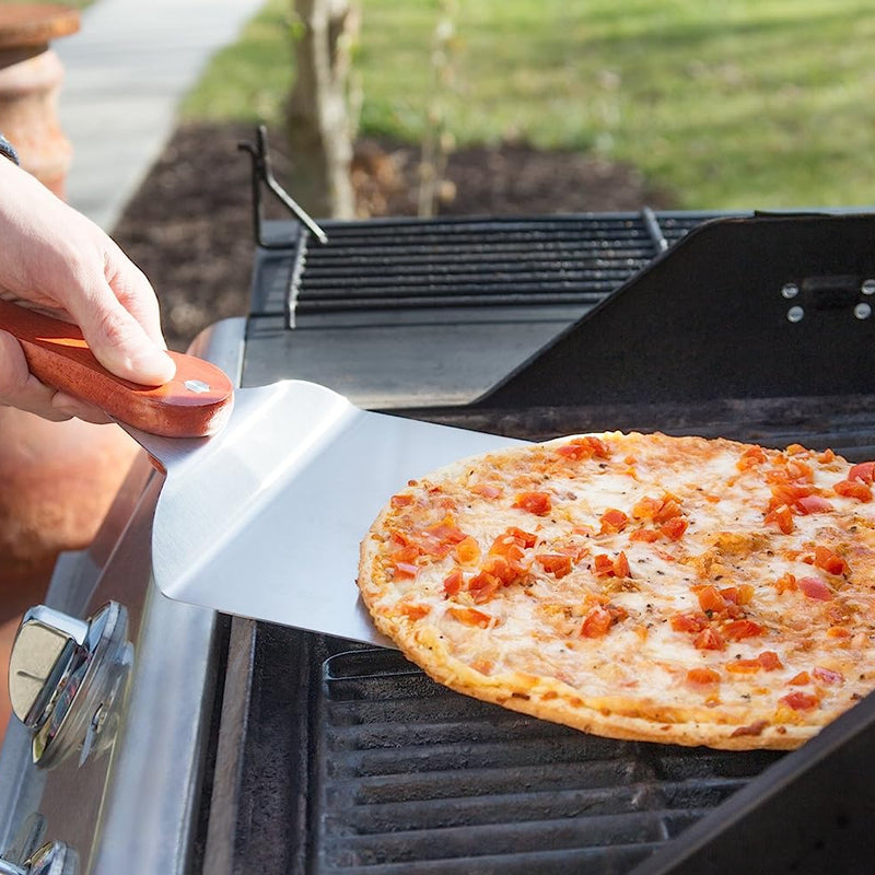 Espátula para Pizza de Acero Inoxidable y Madera de Palisandro - OUTSET - Image 5