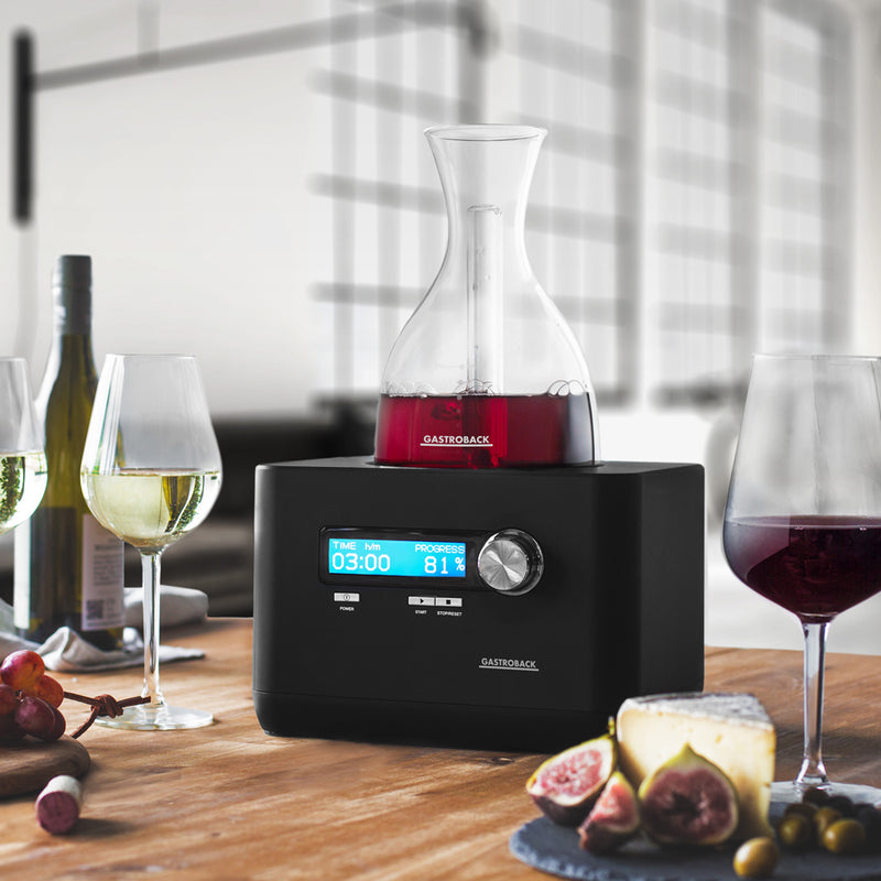 Aireador y Decantador Eléctrico para Vino HomeSommelier - GASTROBACK - Image 2