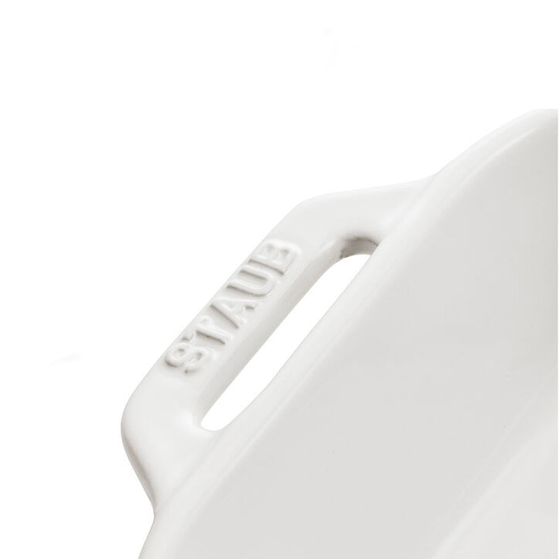 Fuente Rectangular de Cerámica 34 cm Blanco -STAUB - Image 2
