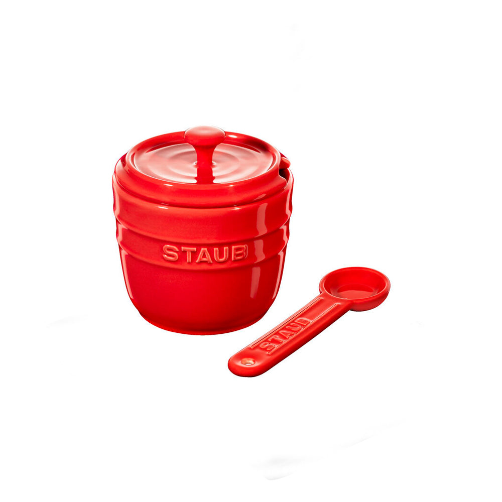 Azucarero con Cuchara de Cerámica Rojo - STAUB - Gallery 2