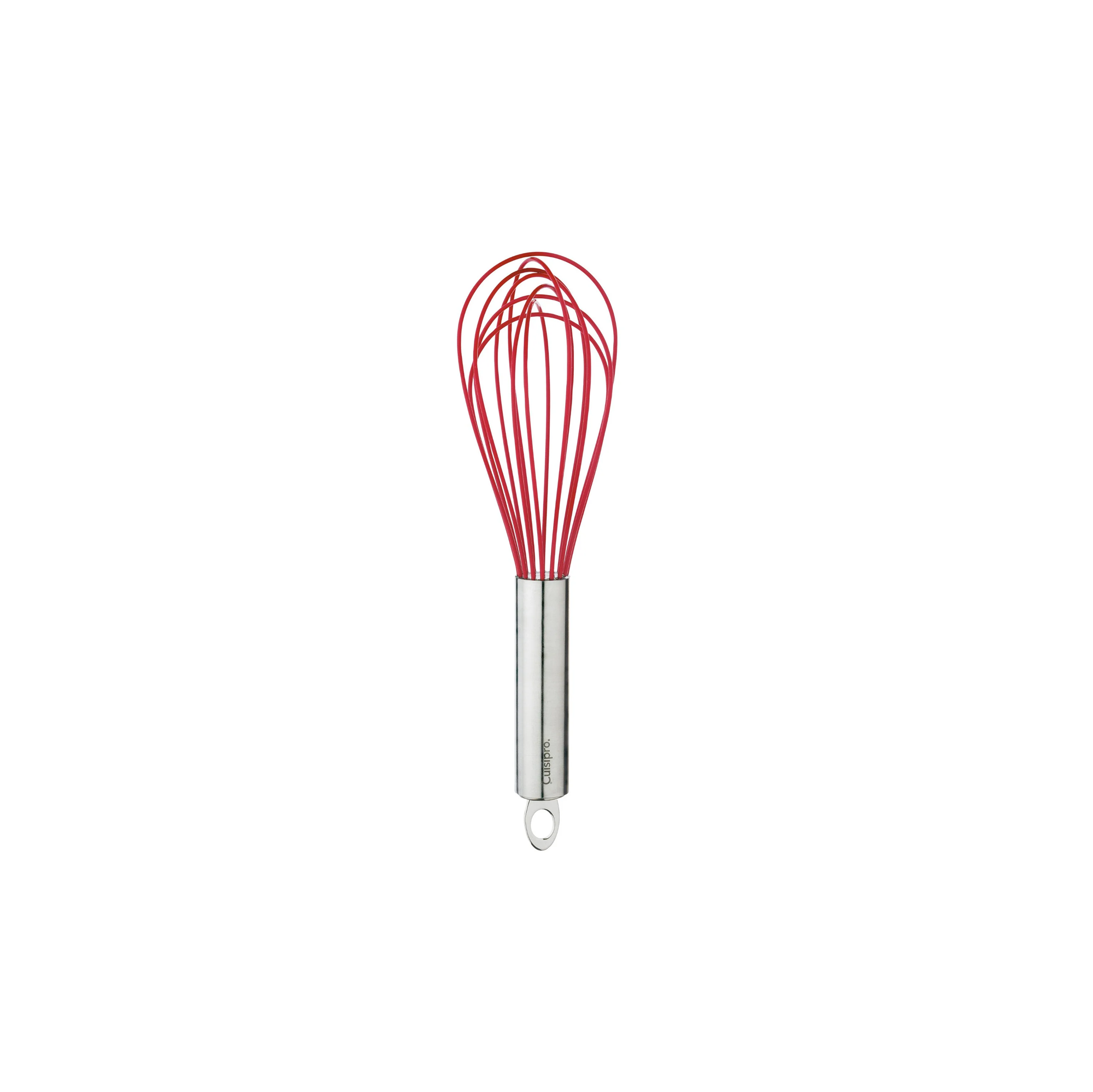 Batidor Globo 25.4 cm de Silicona y Acero Inoxidable Color Rojo - CUISIPRO - Gallery 1