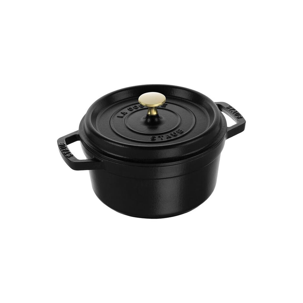 Cocotte Redondo de Hierro Fundido de 20 cm Negro - STAUB - Gallery 1