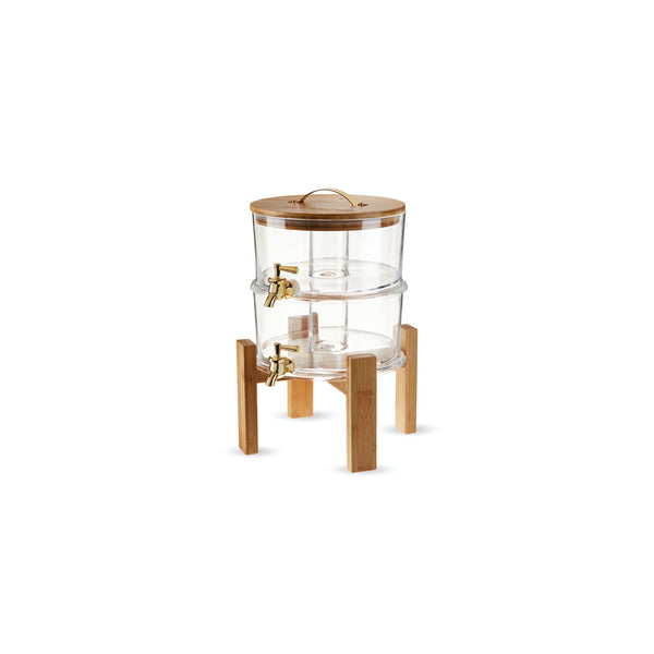 Dispensador de Bebidas Doble con 2 Dosificadores Independientes - TWINE LIVING